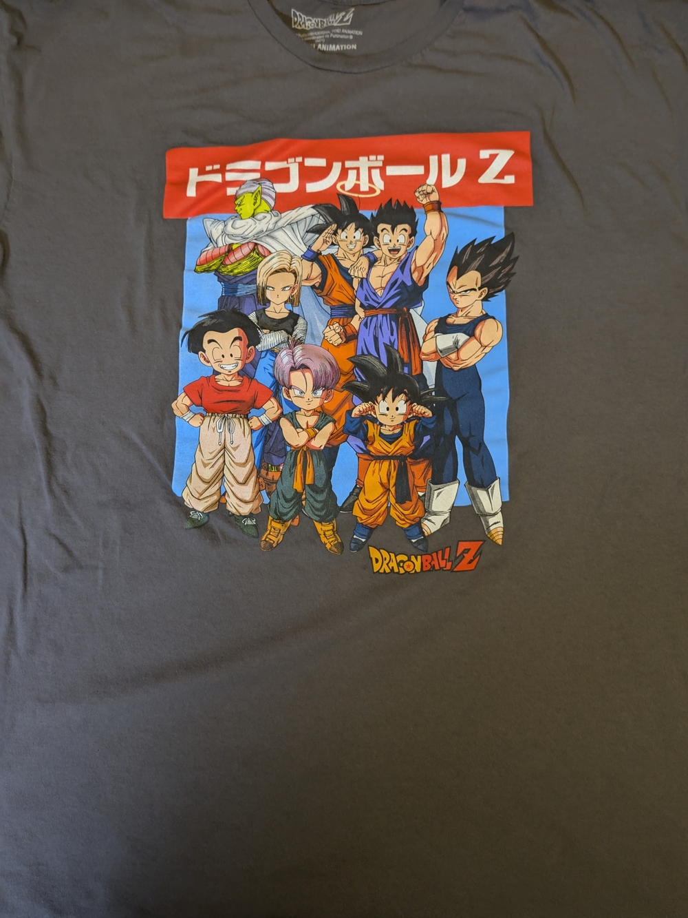 Dragon Ball Z Graphic Tee - Charcoal Gray